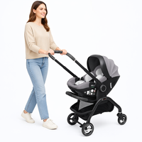 Poussette portable Kidilo S366 pour bébé, cadre en alliage d'aluminium, capacité de 15 kg, pliable pour les voyages en plein air, poussette pour tout-petits, personnalisation de la marque