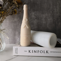 INTODIY DIY Harz-Handwerk Handgefertigte Heimdekoration Form Champagnerflasche Gips Kerze Silikonform