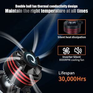 Bombilla LED para Faros Delanteros EVITEK H7, M8Pro 140W, 16000LM, 6000k, 9005 9006, Bombilla LED para Automóvil, Luz LED para Automóvil de 12V - Product Image 5