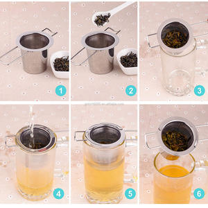 <strong>Tea</strong> <strong>Infuser</strong> Stainless Steel <strong>Tea</strong> Strainer Steeper Filter with Folding Handle for Loose Leaf Grain <strong>Tea</strong> Cups, Mugs, and <strong>Pots</strong> - Product Image 6