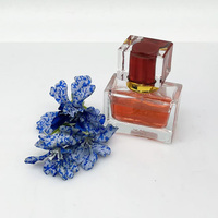 Flacon de parfum carré en verre avec bouchon doré, flacon vaporisateur rectangulaire vide, couleur et logo personnalisés