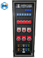 Boîtier de distribution d'énergie électrique professionnel triphasé boîtier de vol de Distro de scène d'armoire de prise 36 voies pour équipement électrique