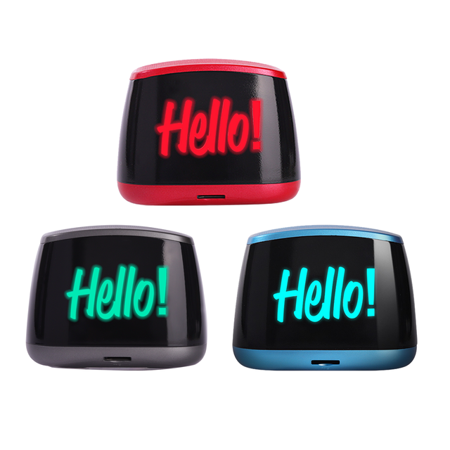 Small Creative Promotional Portable Wireless Bluetooth Bt Gift Music Sound Box Speaker with Led Light Customized OEM Logo