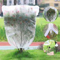 1 Stuk Vogel-Insectenbestendige Nylon Mesh Tas Trekkoord Rits Cover Voor Boom Groenten En Fruit Tuin Gaas Bescherming
