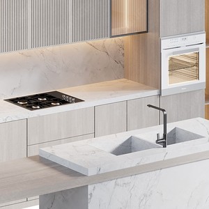 Tủ Bếp Hiện Đại Hoàn Chỉnh Thiết Kế Nhà Bếp Sơn Mài Màu Trắng Giá Xuất Xưởng Cho Đồ Nội Thất Nhà Bếp Tủ Bếp - Product Image 3