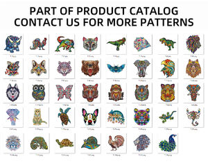 متعددة شكل خشبية لغز مع الأشكال خشبية قطعة بازل على شكل حيوانات لعبة 3d خشبية بازل قطع الكبار - Product Image 2