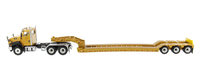 Modèle de remorque à plateau bas CAT 1:50 Caterpillar CT660 série 3 essieux