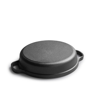 Sartén Wok <span class=keywords><strong>de</strong></span> <span class=keywords><strong>Hierro</strong></span> <span class=keywords><strong>Fundido</strong></span> Más Vendida, Olla Poco Profunda, Sartén Antiadherente sin Recubrimiento, Sartén para Freír, Cacerola - Product Image 2