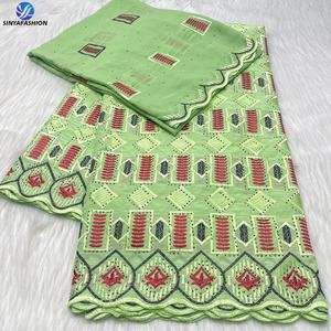 Sinya Offre Spéciale Suisse Coton Voile et Écharpe Dentelle en Suisse 100% Coton Voile Dentelle Robe pour la Fête de Mariage - Product Image 3