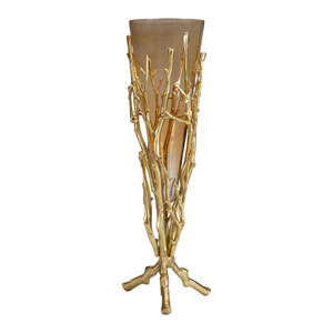 High Quality Metal <b>Vase</b> with Golden Finished <b>Floor</b> Mount Premium Designed <b>Floor</b> <b>Vase</b> For Decoration Uses - Product Image 1