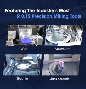 Roland ướt phay nha khoa vương miện máy với r 0.15 công cụ chính xác <span class=keywords><strong>CNC</strong></span> <span class=keywords><strong>Siemens</strong></span> Hệ thống điều khiển công suất gia công nặng - Product Image 4