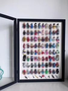 कस्टम थोक ईंट खोलने के साथ फोटो फ्रेम सामने दरवाजा ईंट फ्रेम काले ठोस लकड़ी ब्लॉक तस्वीर फ्रेम - Product Image 2