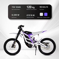 Moto électrique tout-terrain 79 Falcon 72V, suspension intégrale, vitesse unique, batterie lithium, motocross, montagne, course hors route