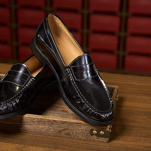 Mocasines de Cuero Genuino Elegantes y Modernos para Hombre, Zapatos de Punta Redonda de Marca Británica de Alta Gama para Boda - Product Image 3