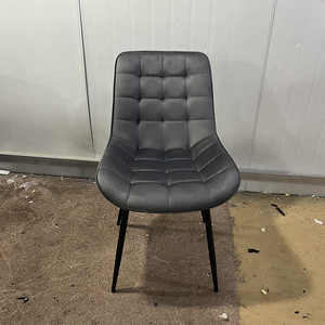 Ensemble de salle à manger 4 chaises en tissu et similicuir, style nordique moderne, pour table de salle à manger - Vente en gros à prix réduit - Product Image 4