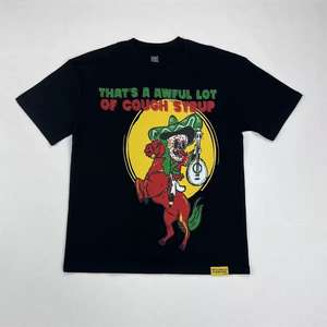 T-shirts pour hommes de haute qualité 100% coton imprimés, vêtements oversize, T-shirts « THAT'S a AWFUL LOT of COUGH SYRUP » pour hommes - Product Image 6