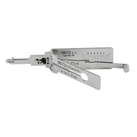 Outils de serrurier LiShi 2 1 VA2T VA2 HU83 NE72 VAC102 HU136 VA6 pour Laguna3 V.2 Citroën pour clés de voiture, étui de rangement argenté