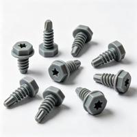 Galvanized Nylon Hex Flange Head Self Drilling Screw Carbon Steel HDG Coated Outdoor Metal Sheet Roof Fastener