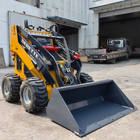Loader Mini Skid Steering Multifungsi Derette 480i dengan Bucket 4-in-1 Bersertifikasi CE Hidrolik Efisiensi Tinggi