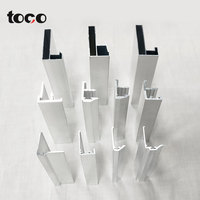 Vente en gros de meuble profilé en aluminium Ligne squelette d'armoire Porte d'armoire Panneau de porte squelette en alliage d'aluminium