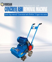 Machine de nettoyage de scories de béton portative pour l'élimination des résidus de sol en atelier et entrepôt, préparation des terrains de construction