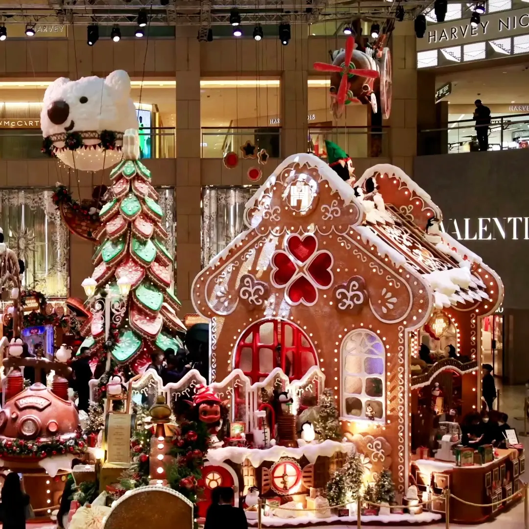 Décorations de Noël Fournitures de décoration de Noël en plein air Décorations de Noël de luxe pour centre commercial