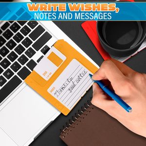 Nouvel Arrivage – Lot de 6 Sous-Verres en Silicone Disque Floppy Rétro – Drôles et Imperméables pour Boissons, Décoration de Bureau et Cadeaux Années 90 - Product Image 4