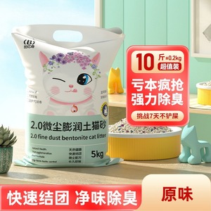 Biyiqi Bentonite <b>Cat</b> <b>Litter</b> 10kg Fine Dust Control For <b>Cats</b> - Product Image 3