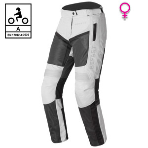 Befast Airtech Lady CE pantalon de moto pour femme Noir Gris 3XL - Product Image 1