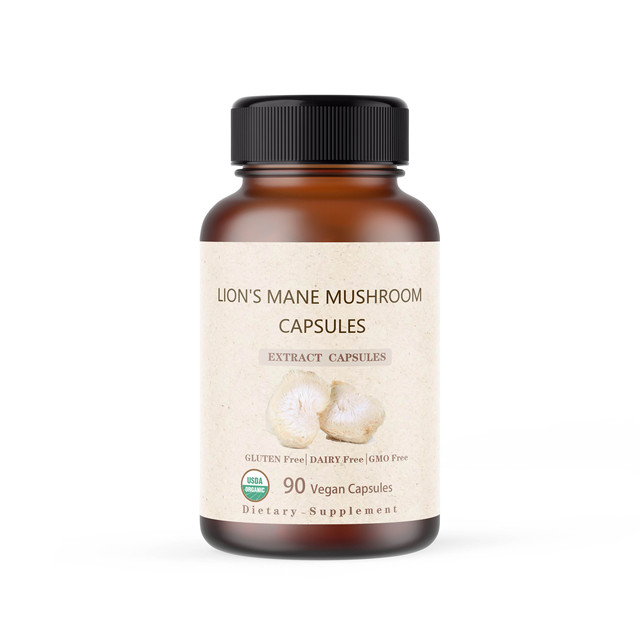 Private Label Supplement Pure  Lion's Mane Extract  Lion's Mane Mushroom Capsules