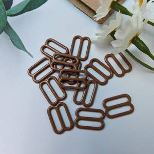 Eco-Friendly Brown Alloy Bra Rings Sliders 8 Shape <b>Strap</b> Patterns Swimwear 8 Shape Underwear Accessories Quality Hot Wholesale - Product Image 2