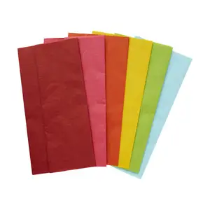 Wholesale Rainbow Color Tissue Paper Papel Seda China Papel 17GSM Wrapping Tissue Paper