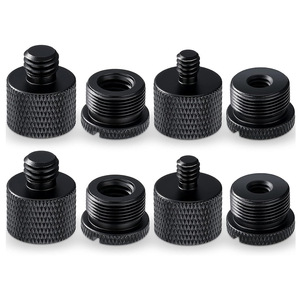 Adaptador de micrófono con tornillos de 5/8 a 3/8, soporte de trípode de aleación de aluminio, soporte antivibraciones, accesorios para transmisión en vivo - Product Image 1