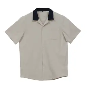 Camisas Camisa De Hombre Short LOGO Customization 100% Pure Cotton Camp Collar Men's Shirt Leisure Fashion Clothing Plus Size