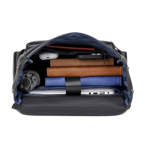 حقائب ظهر عالية الجودة من الجلد الطبيعي بسعة كبيرة وشعار مخصص، مناسبة للابتوب مقاس 15.6 بوصة، للعمل والسفر والأنشطة الخارجية - Product Image 6