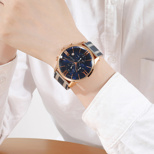 Montre de luxe pour hommes, 45MM, en acier inoxydable, mouvement à Quartz japonais, étanche 3ATM, bracelet de 24MM, montre-bracelet décontractée pour affaires - Product Image 5
