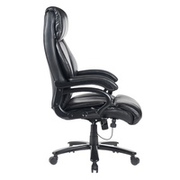 Chaise de bureau ergonomique Li&Sung LS 12826, moderne, luxueuse, grande, haute, dossier haut, réglable en hauteur, confortable, imperméable