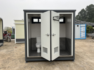 Unité de toilettes portables haut de gamme, <span class=keywords><strong>WC</strong></span> mobile moderne, structure en panneaux sandwich pour hôtel de villégiature - Product Image 6