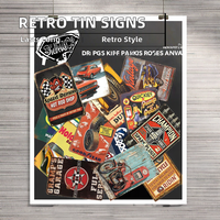 Plaques métalliques vintage rétro avec slogan, imprimées UV, peintes, pour décoration murale, vente en gros