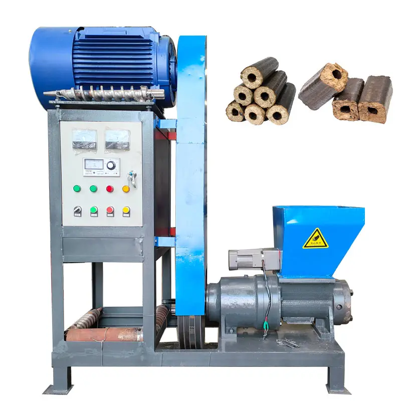 Compressed Wood Sawdust Biomass Tree Leaves Bamboo Charcoal Coal Briquettes Press Machines