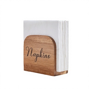 <b>Cute</b> Pink Wooden Napkin Holder & Organizer-Kitchen Decor & Table <b>Accessories</b> - Product Image 2