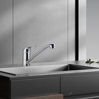 Robinet de cuisine commercial australien moderne, monocommande, en laiton, avec cartouche céramique, certifié Watermark, monotrou, extractible