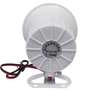 Sirena de Alarma de Color Blanco de 12v y 110db, Altavoz de Agudos con Cable, Sirena de Alarma con Bocina Fuerte, Sistema de Alarma Antirrobo para Seguridad en Exteriores - Product Image 4