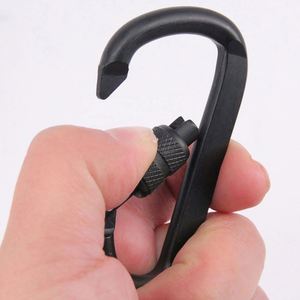 Custom Logo Heavy Duty Locking <b>Ring</b> <b>Clips</b> Hook Safety Screw Gate Aluminum D Shaped Carabiner <b>Clip</b> - Product Image 3