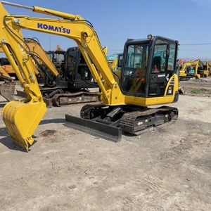 Miniexcavadora Komatsu PC56 usada de alta calidad, maquinaria de construcción de segunda mano de 5,6 toneladas, componentes centrales, bomba de engranajes de motor - Product Image 5