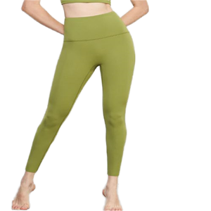 Vente chaude femmes taille haute collants de gymnastique couleur unie Ins <span class=keywords><strong>chaud</strong></span> Yoga Leggings dames tenue d'entraînement costume pour Yoga Leggings - Product Image 1