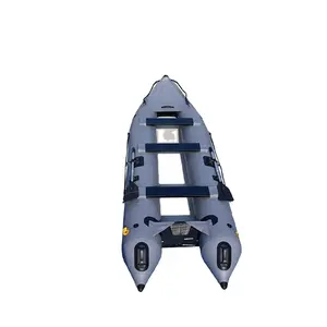 14.1Ft Inflatable कश्ती मछली पकड़ने निविदा Inflatable Poonton नाव 4 व्यक्ति कश्ती - Product Image 1