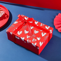 Boîte cadeau rigide personnalisée avec poignée, en carton recyclable, motif à carreaux, revêtement UV, pour coffrets cadeaux d'anniversaire et expédition