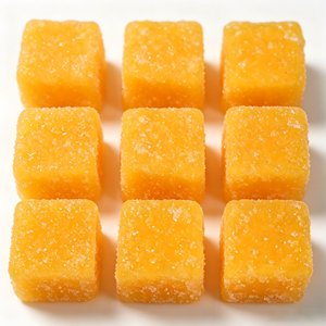 Bonbons gélifiés tendance <span class=keywords><strong>en</strong></span> forme de cube de mangue, saveur mangue dorée, avec jus de fruits naturels, bonbons mous <span class=keywords><strong>en</strong></span> forme de cube, vente <span class=keywords><strong>en</strong></span> gros - Product Image 1