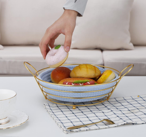 Restaurants Cafés Table Blanc <span class=keywords><strong>Tissu</strong></span> Rond En Acier Inoxydable Fil Panier De Rangement Paniers <span class=keywords><strong>À</strong></span> <span class=keywords><strong>Pain</strong></span> - Product Image 2